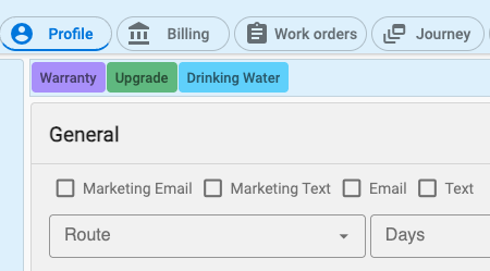 Plumbing system close-up